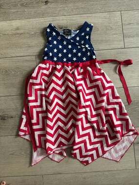 America 4th July dress girls 4T